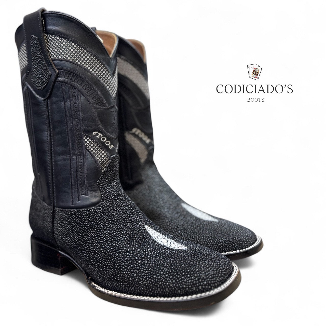 botas 27 bulldog piel de mantarraya diamante macho